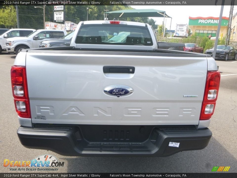 2019 Ford Ranger STX SuperCab 4x4 Ingot Silver Metallic / Ebony Photo #7