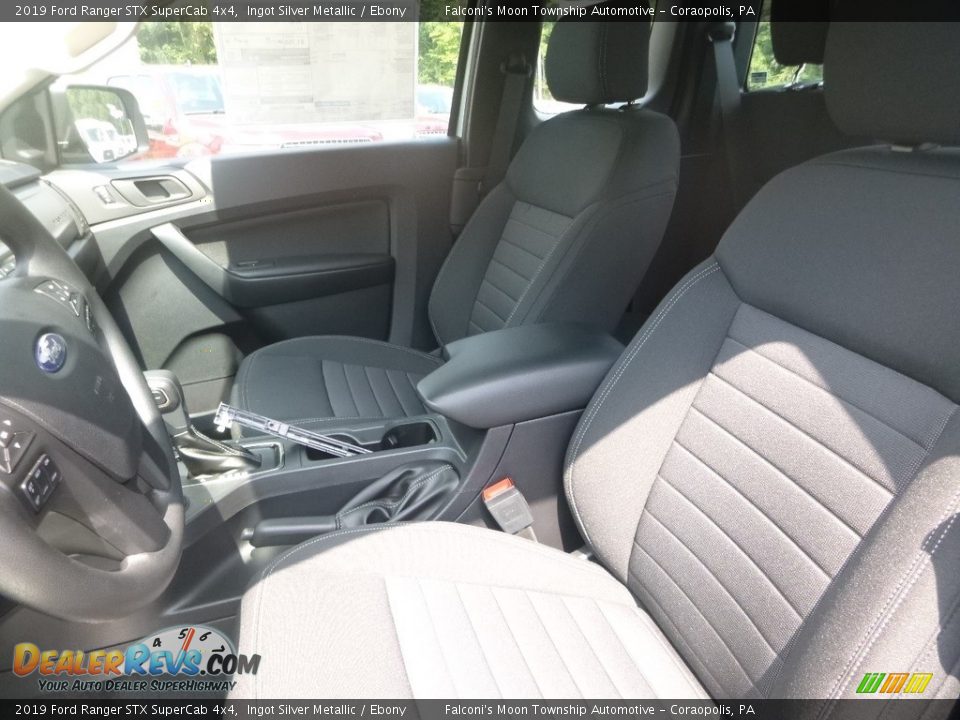 2019 Ford Ranger STX SuperCab 4x4 Ingot Silver Metallic / Ebony Photo #13