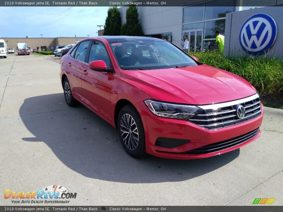 2019 Volkswagen Jetta SE Tornado Red / Titan Black Photo #1
