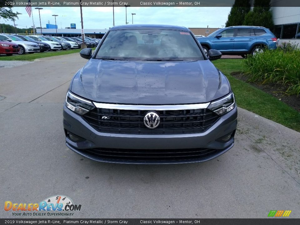 2019 Volkswagen Jetta R-Line Platinum Gray Metallic / Storm Gray Photo #2