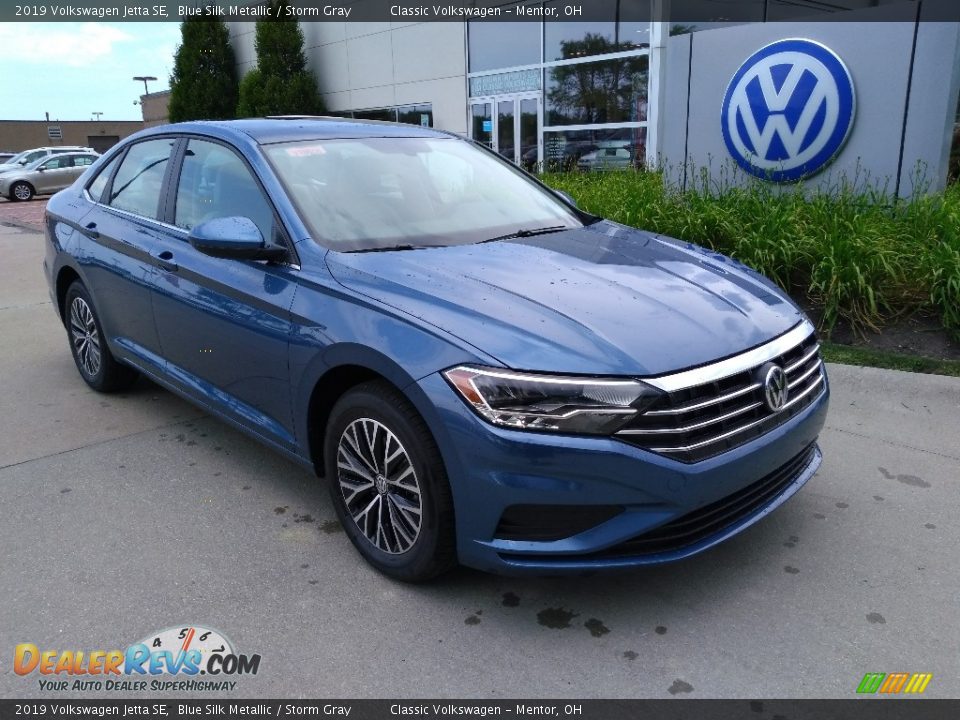 2019 Volkswagen Jetta SE Blue Silk Metallic / Storm Gray Photo #1