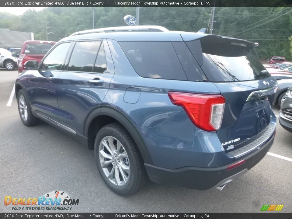 2020 Ford Explorer Limited 4WD Blue Metallic / Ebony Photo #6
