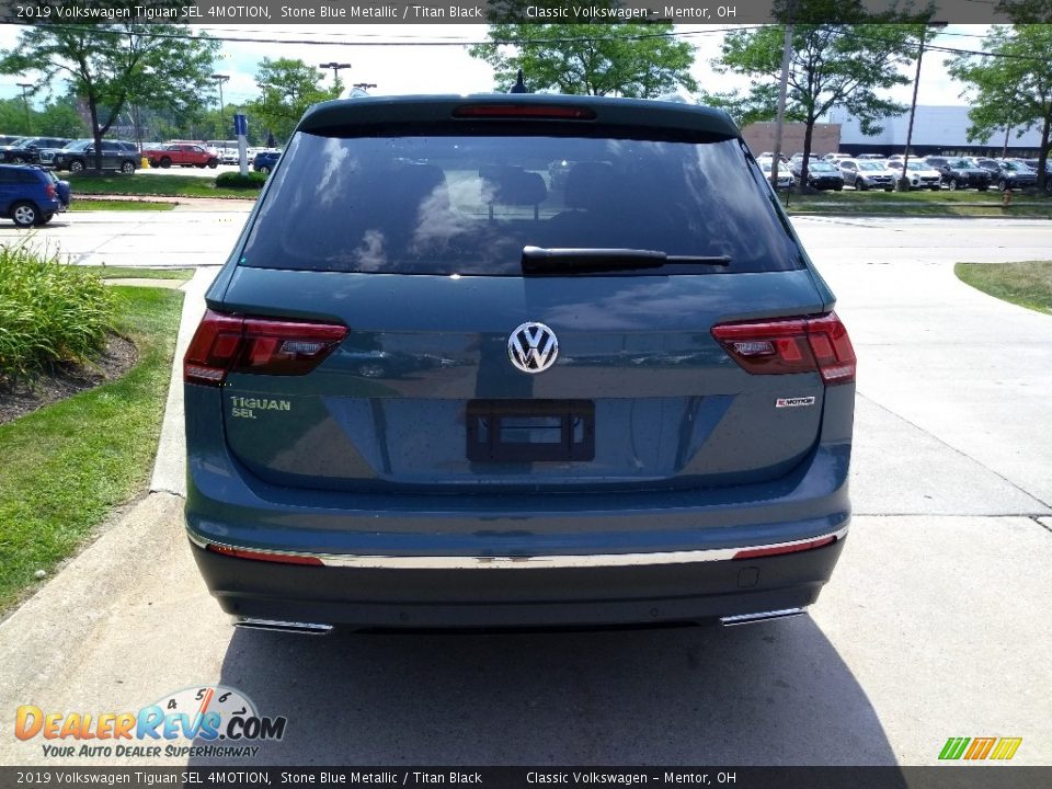 2019 Volkswagen Tiguan SEL 4MOTION Stone Blue Metallic / Titan Black Photo #5