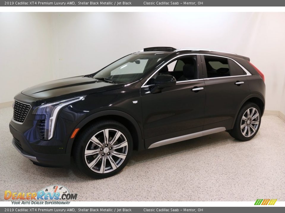 2019 Cadillac XT4 Premium Luxury AWD Stellar Black Metallic / Jet Black Photo #3