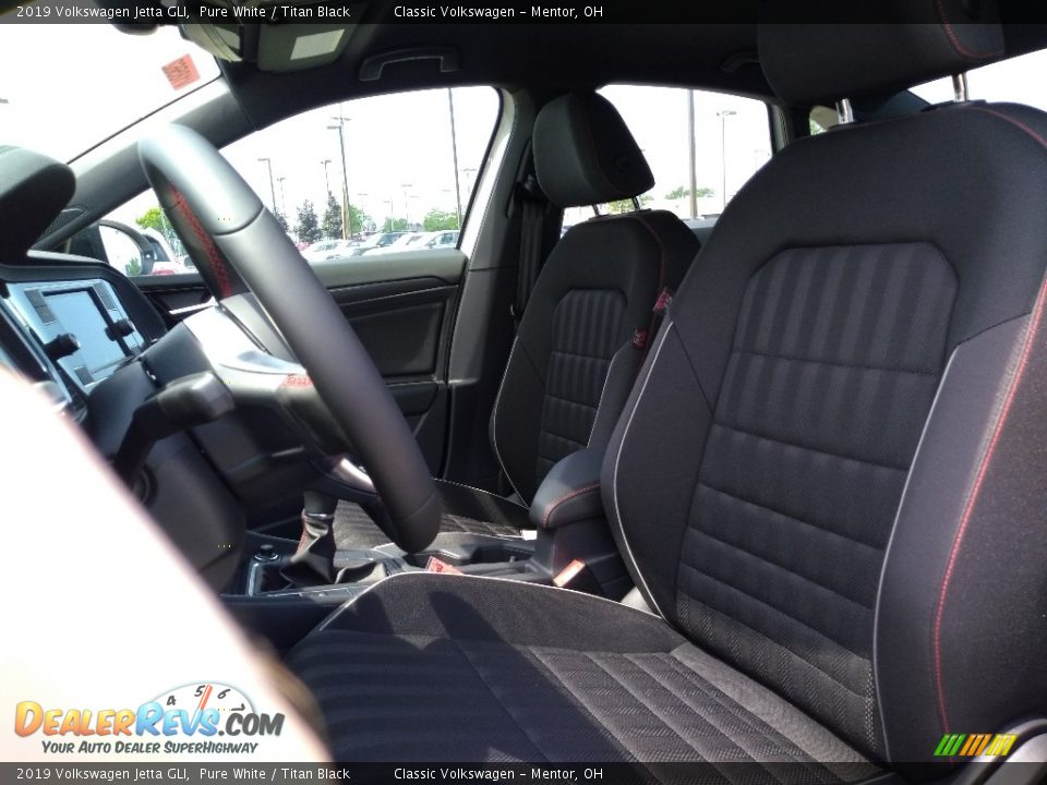 2019 Volkswagen Jetta GLI Pure White / Titan Black Photo #3