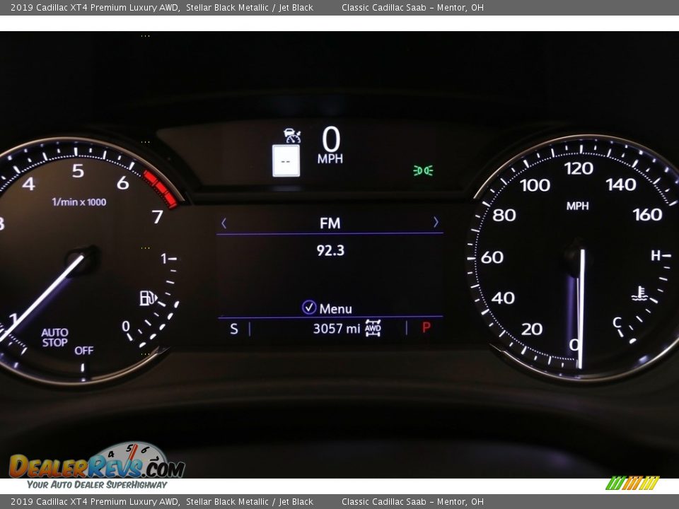 2019 Cadillac XT4 Premium Luxury AWD Stellar Black Metallic / Jet Black Photo #7