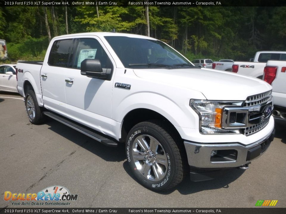 2019 Ford F150 XLT SuperCrew 4x4 Oxford White / Earth Gray Photo #3