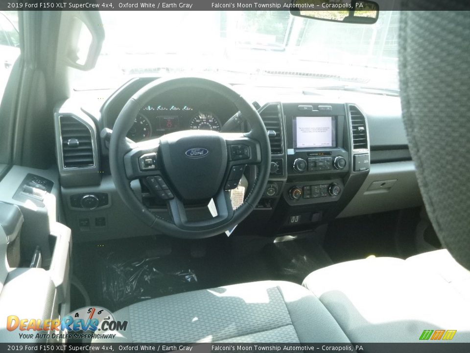 2019 Ford F150 XLT SuperCrew 4x4 Oxford White / Earth Gray Photo #9