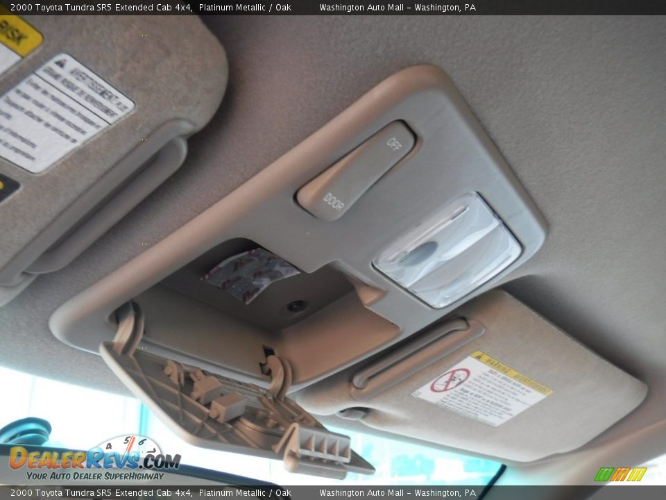 2000 Toyota Tundra SR5 Extended Cab 4x4 Platinum Metallic / Oak Photo #20