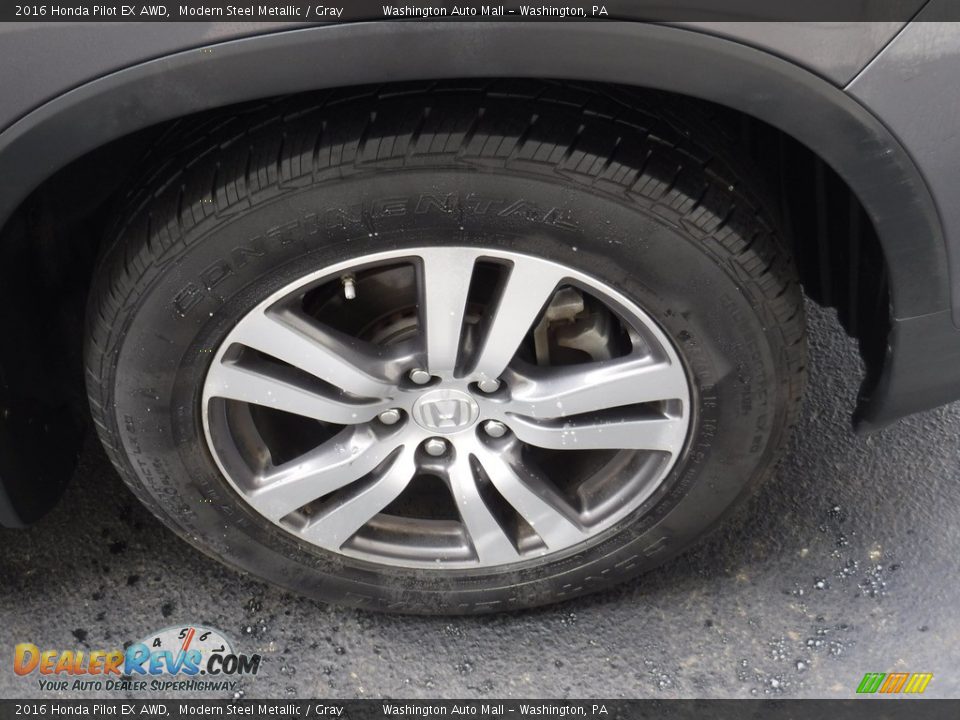 2016 Honda Pilot EX AWD Modern Steel Metallic / Gray Photo #4
