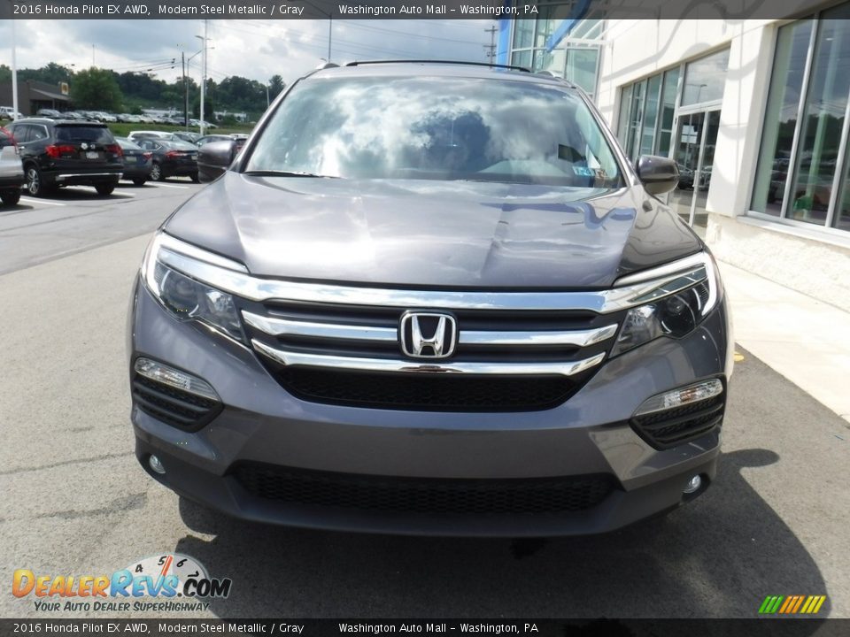 2016 Honda Pilot EX AWD Modern Steel Metallic / Gray Photo #5