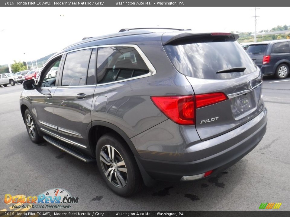 2016 Honda Pilot EX AWD Modern Steel Metallic / Gray Photo #8