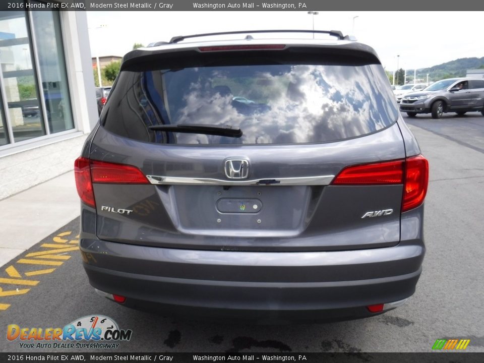 2016 Honda Pilot EX AWD Modern Steel Metallic / Gray Photo #9