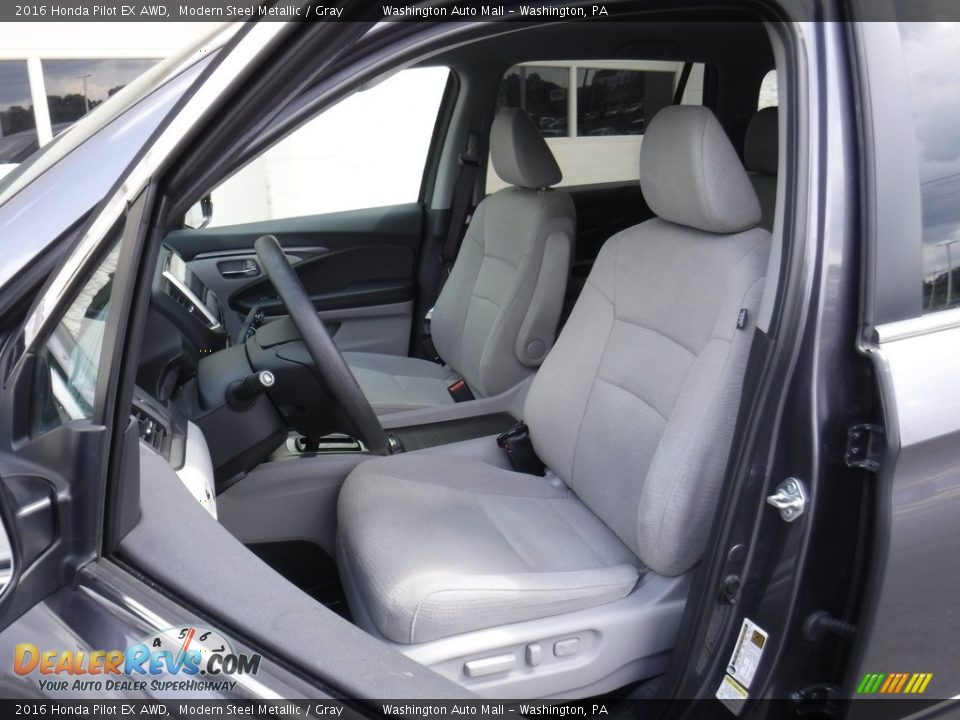 2016 Honda Pilot EX AWD Modern Steel Metallic / Gray Photo #13