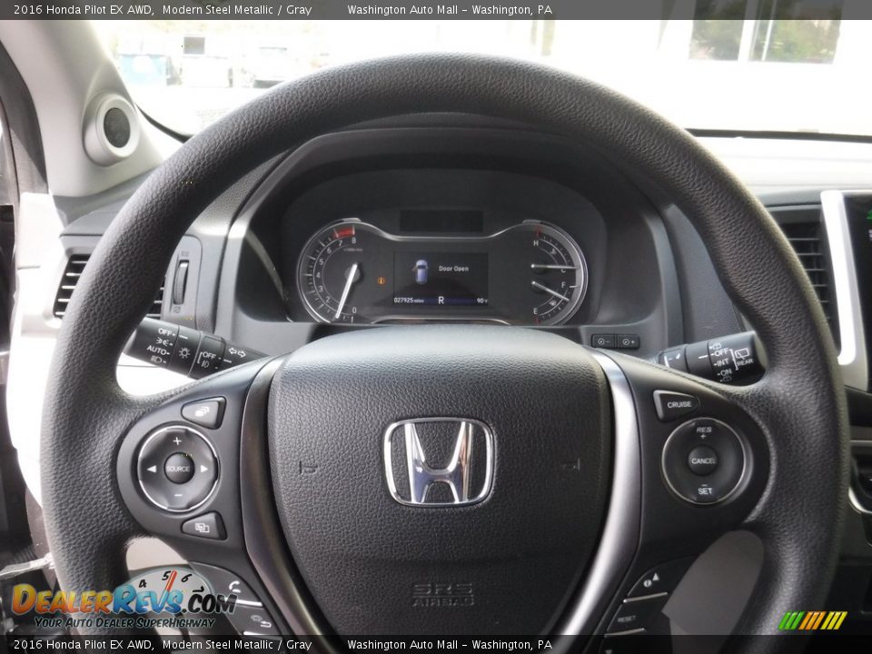 2016 Honda Pilot EX AWD Modern Steel Metallic / Gray Photo #20