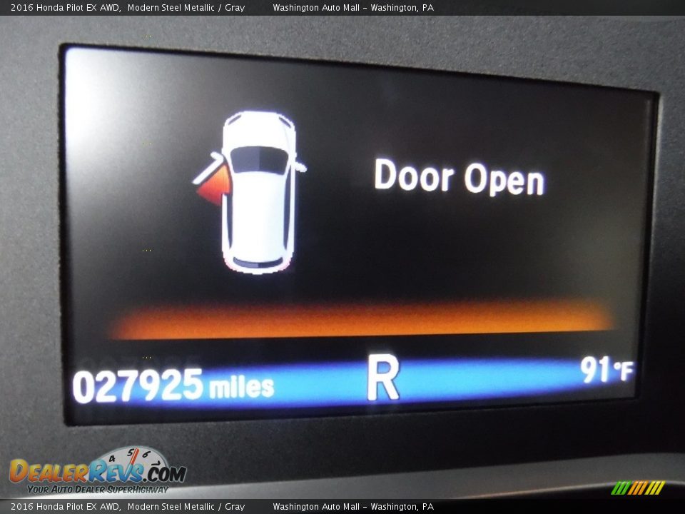 2016 Honda Pilot EX AWD Modern Steel Metallic / Gray Photo #28