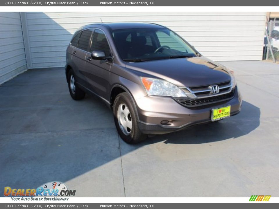 2011 Honda CR-V LX Crystal Black Pearl / Black Photo #2