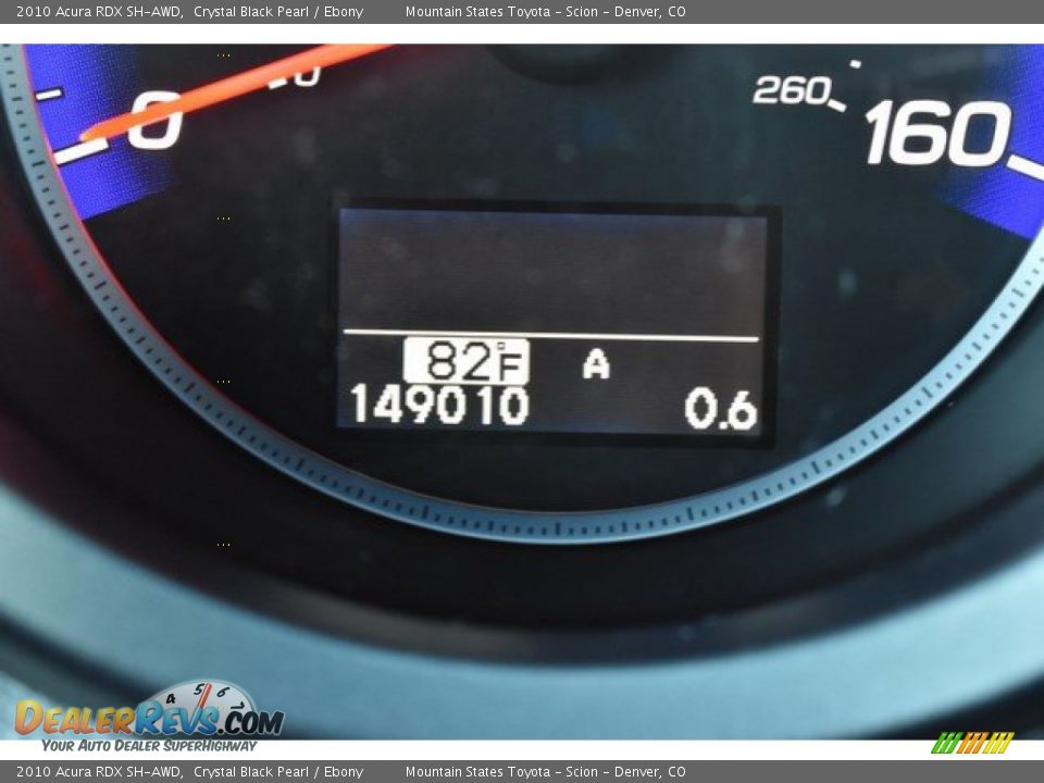 2010 Acura RDX SH-AWD Crystal Black Pearl / Ebony Photo #30