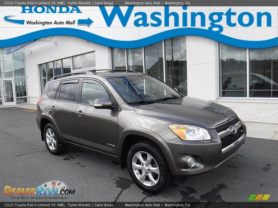 2010 Toyota RAV4 Limited V6 4WD Pyrite Metallic / Sand Beige Photo #1