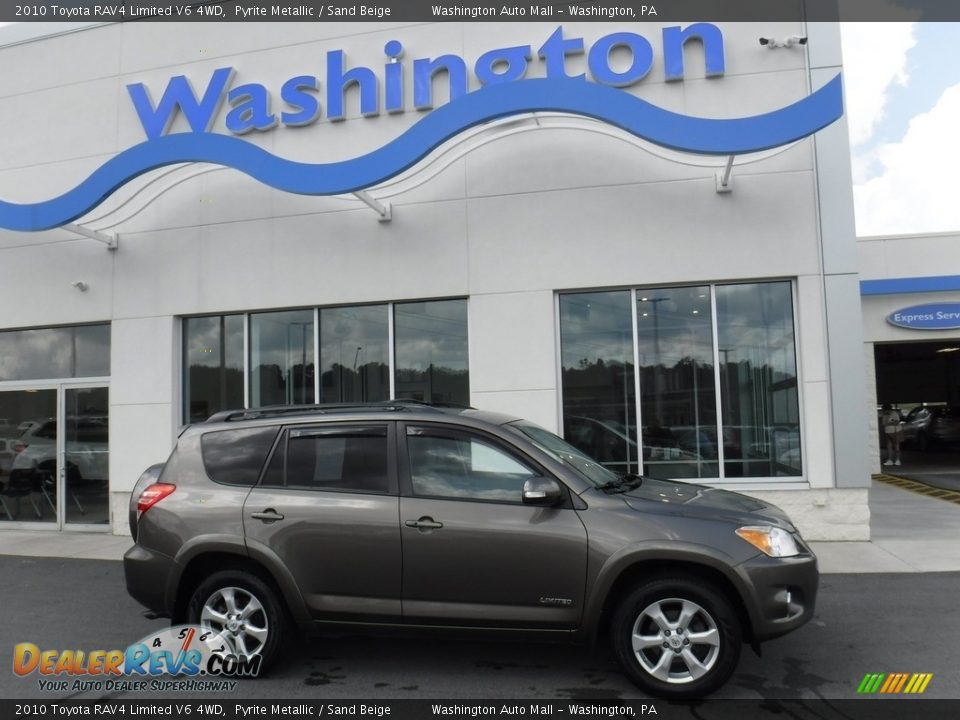 2010 Toyota RAV4 Limited V6 4WD Pyrite Metallic / Sand Beige Photo #2