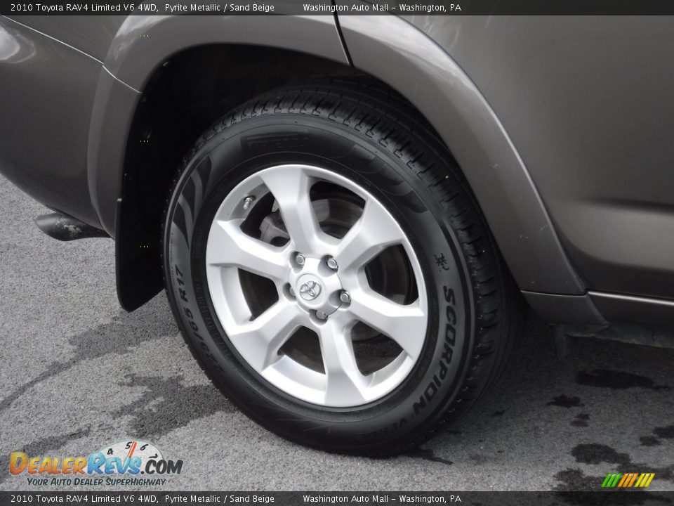 2010 Toyota RAV4 Limited V6 4WD Pyrite Metallic / Sand Beige Photo #3