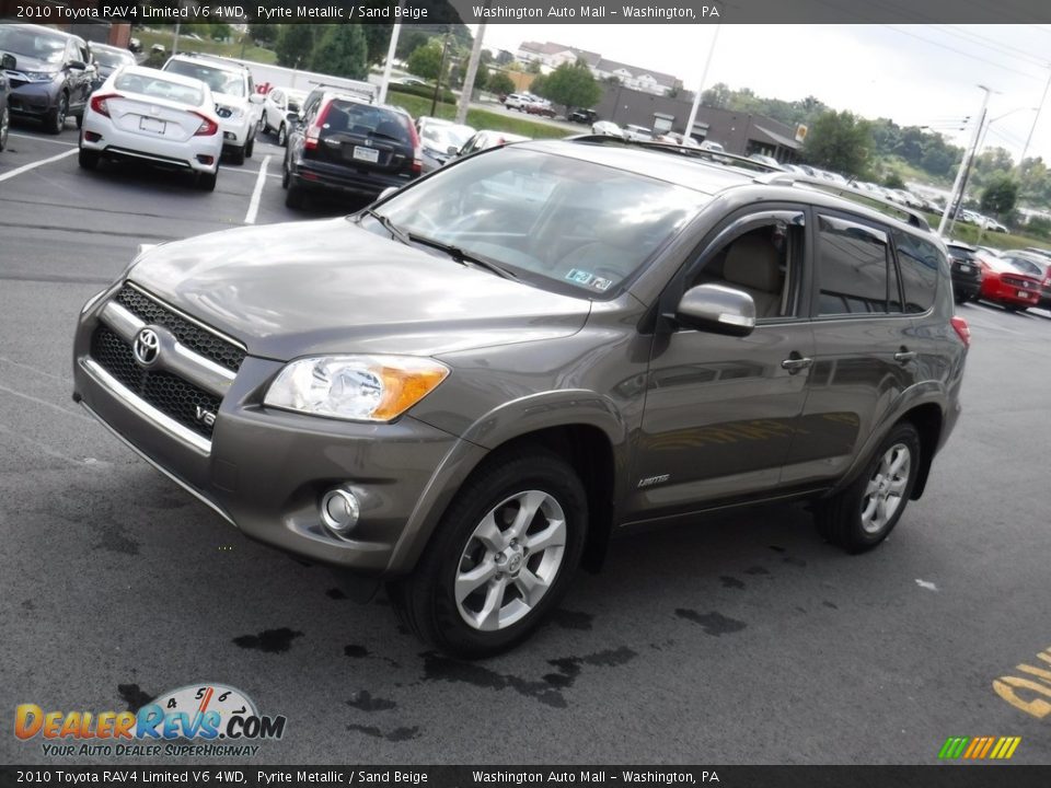 2010 Toyota RAV4 Limited V6 4WD Pyrite Metallic / Sand Beige Photo #8