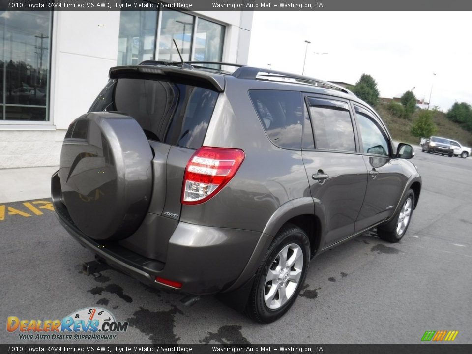 2010 Toyota RAV4 Limited V6 4WD Pyrite Metallic / Sand Beige Photo #12