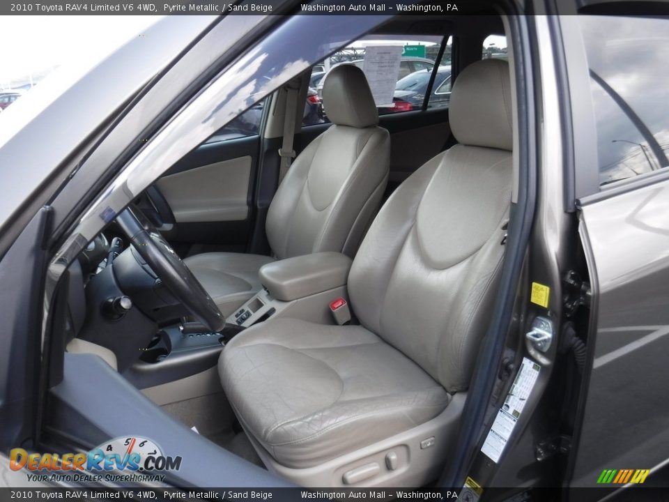 2010 Toyota RAV4 Limited V6 4WD Pyrite Metallic / Sand Beige Photo #16