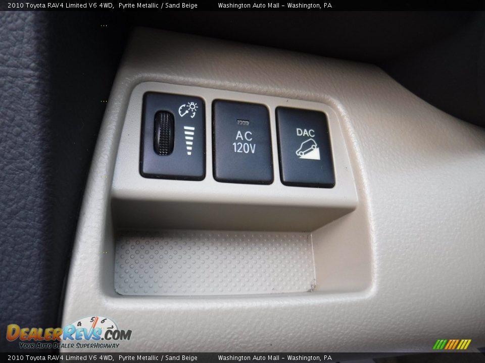 2010 Toyota RAV4 Limited V6 4WD Pyrite Metallic / Sand Beige Photo #19