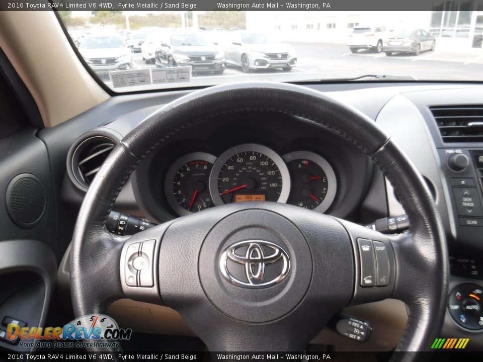 2010 Toyota RAV4 Limited V6 4WD Pyrite Metallic / Sand Beige Photo #23