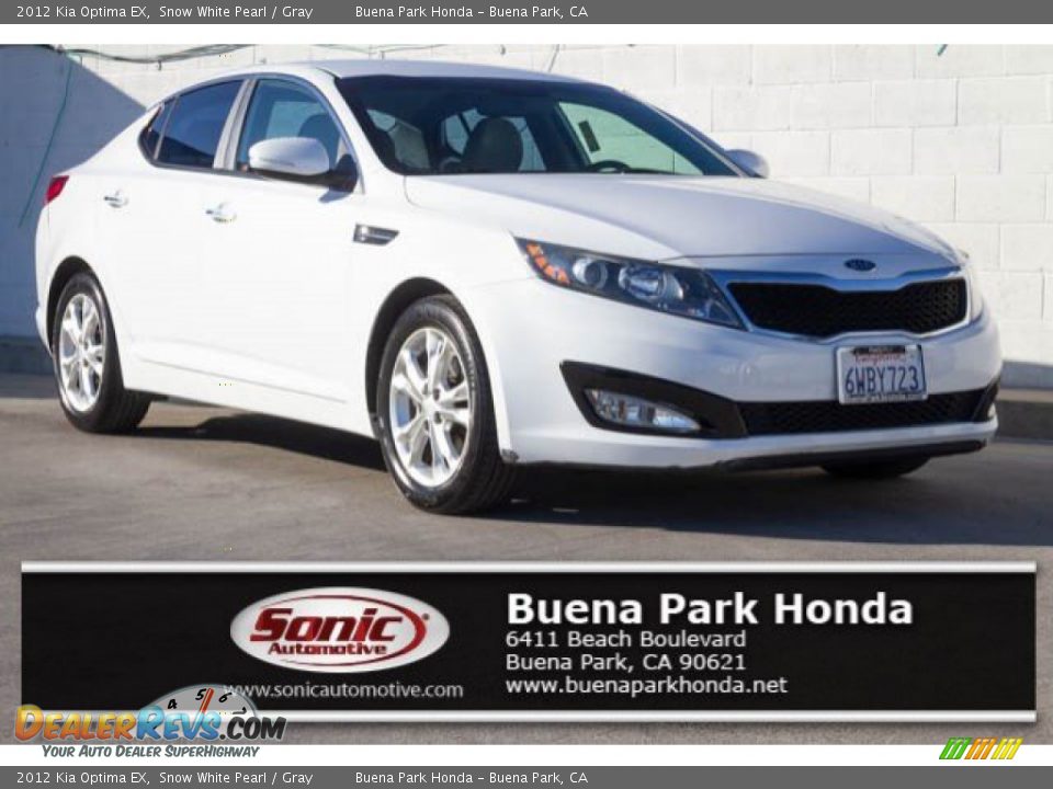 2012 Kia Optima EX Snow White Pearl / Gray Photo #1