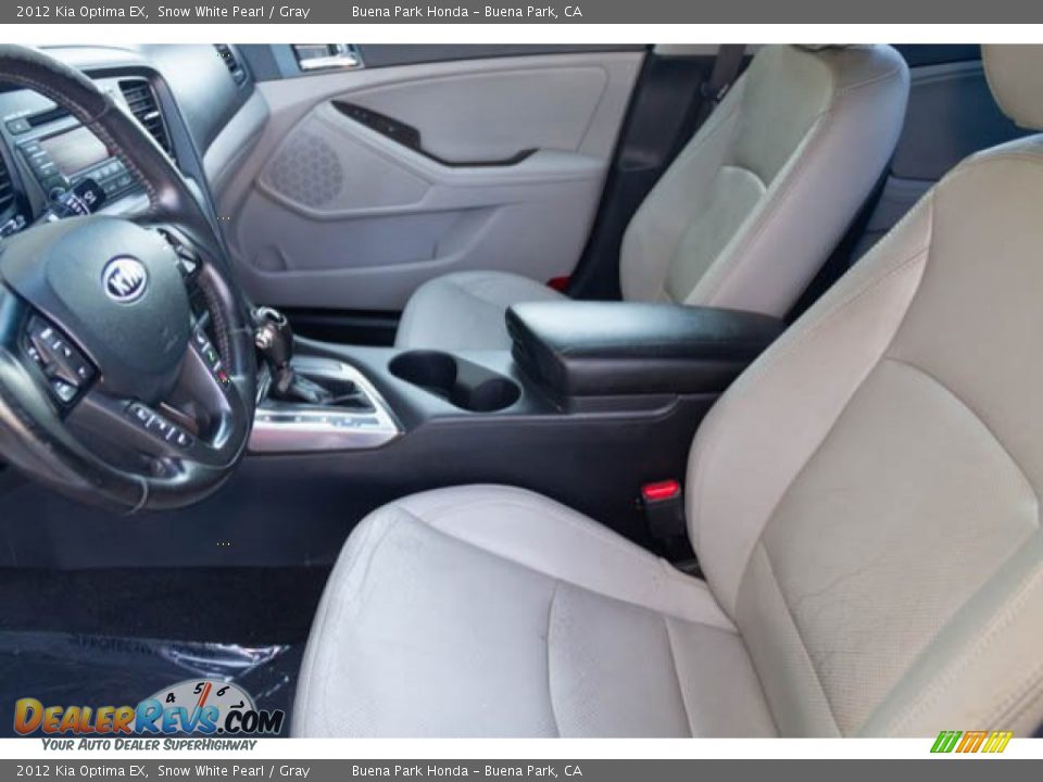 2012 Kia Optima EX Snow White Pearl / Gray Photo #3