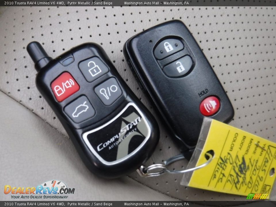 2010 Toyota RAV4 Limited V6 4WD Pyrite Metallic / Sand Beige Photo #30