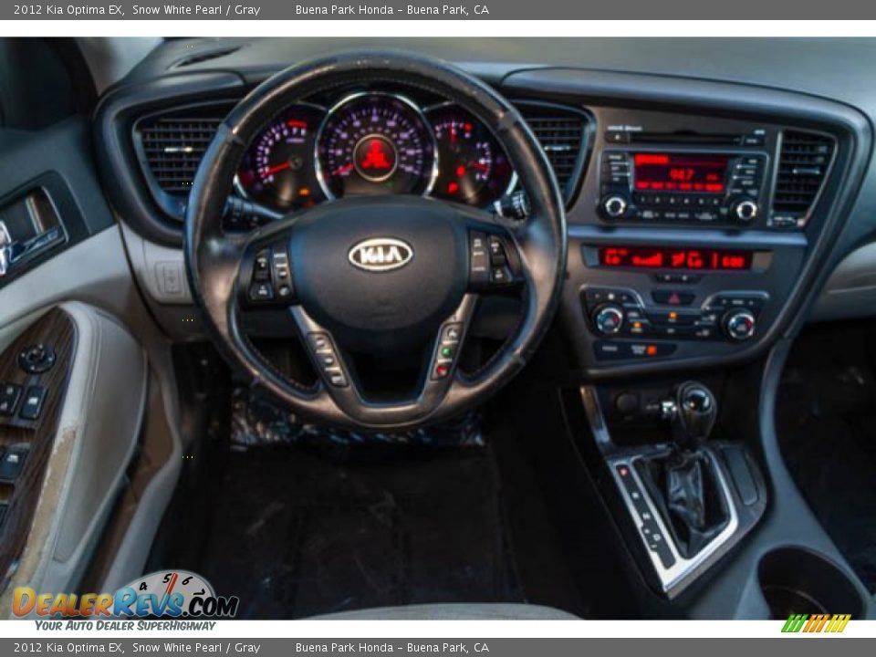2012 Kia Optima EX Snow White Pearl / Gray Photo #5
