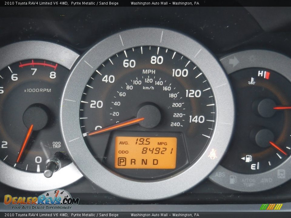 2010 Toyota RAV4 Limited V6 4WD Pyrite Metallic / Sand Beige Photo #32