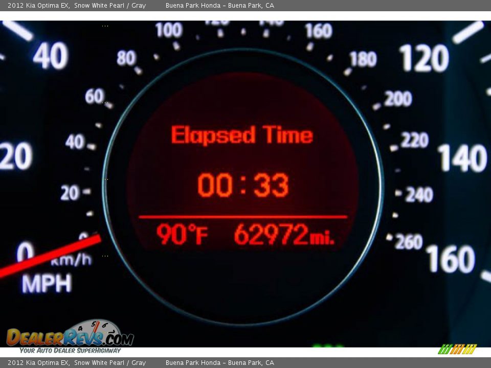 2012 Kia Optima EX Snow White Pearl / Gray Photo #6