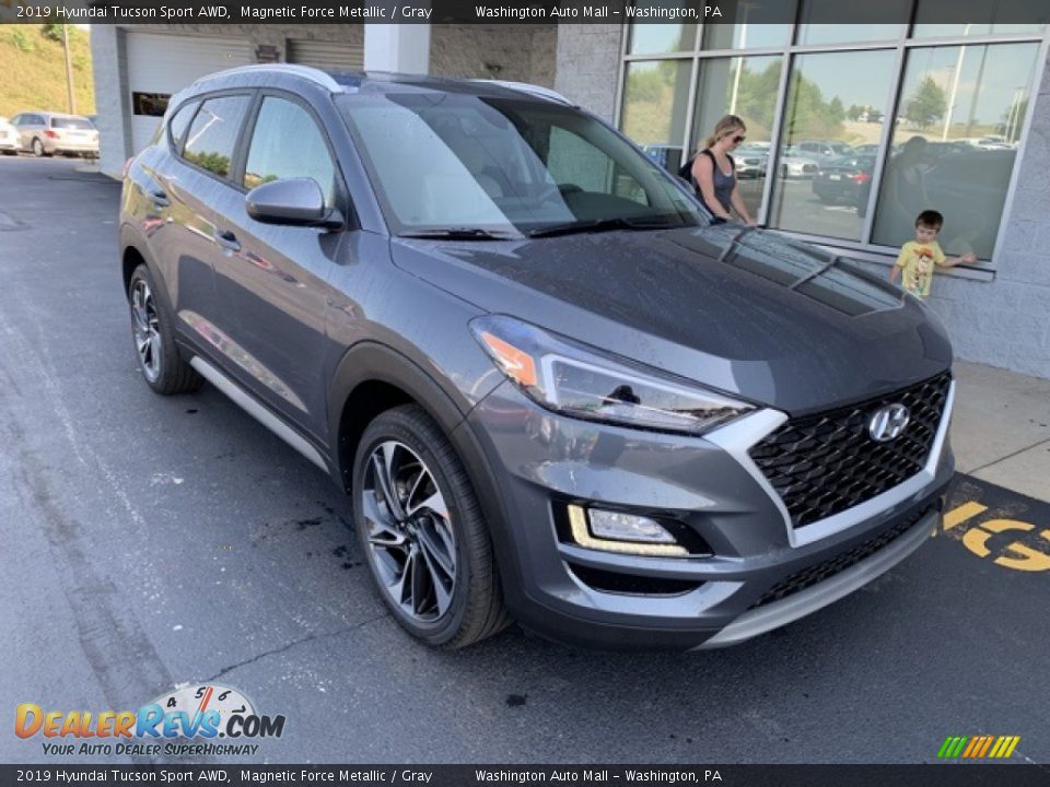 2019 Hyundai Tucson Sport AWD Magnetic Force Metallic / Gray Photo #2