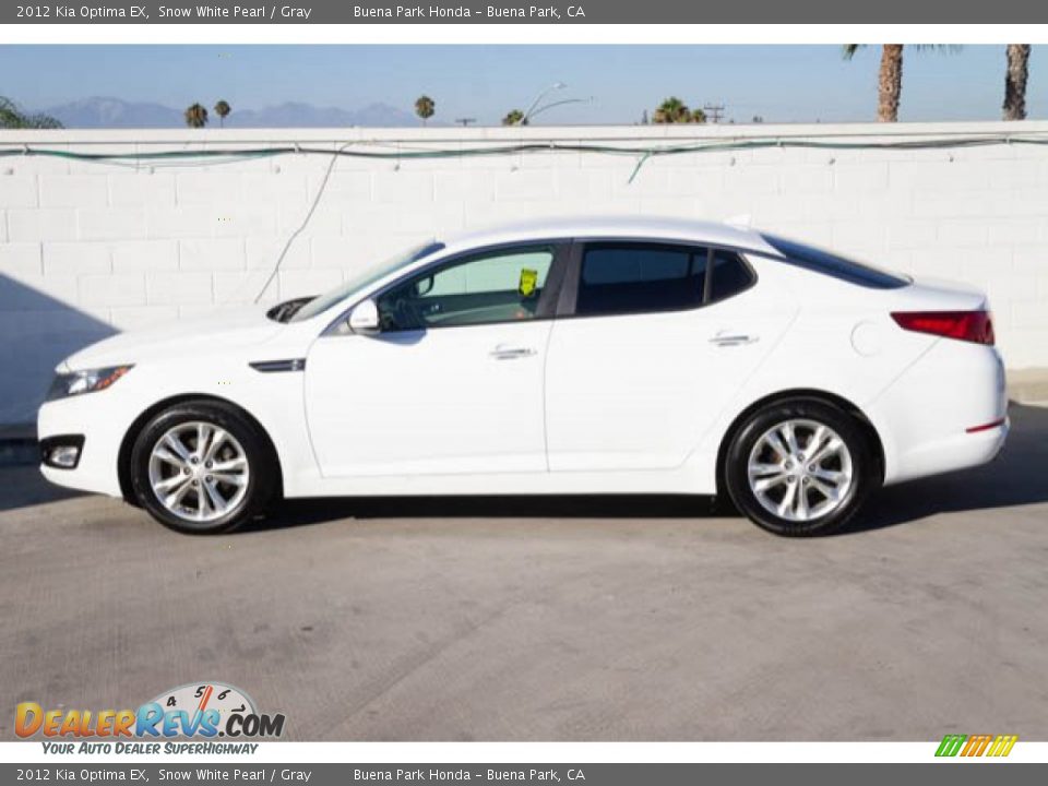 2012 Kia Optima EX Snow White Pearl / Gray Photo #8
