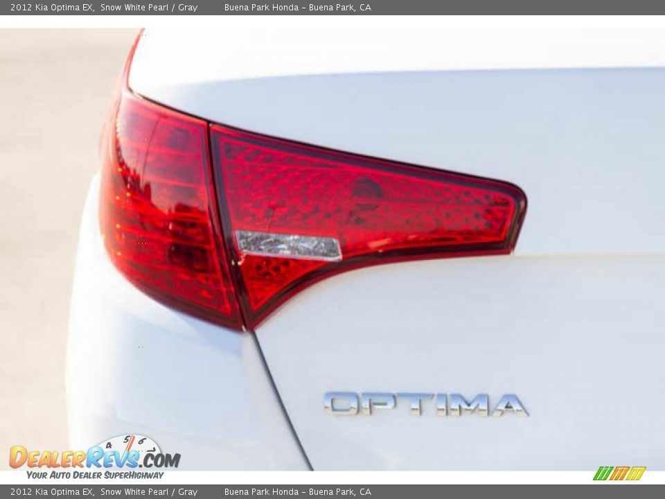2012 Kia Optima EX Snow White Pearl / Gray Photo #10