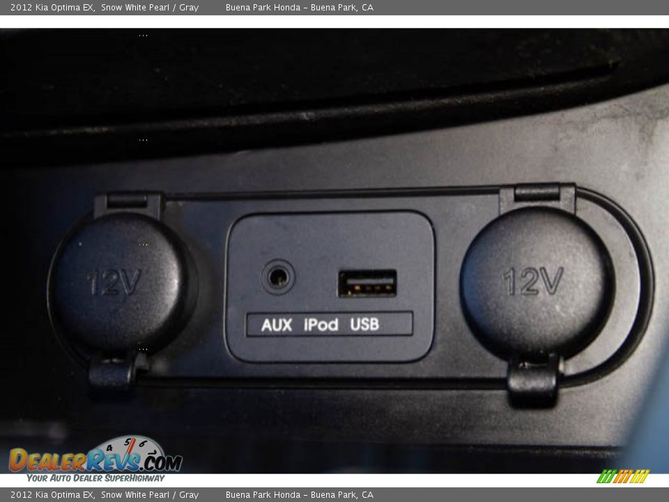 2012 Kia Optima EX Snow White Pearl / Gray Photo #14