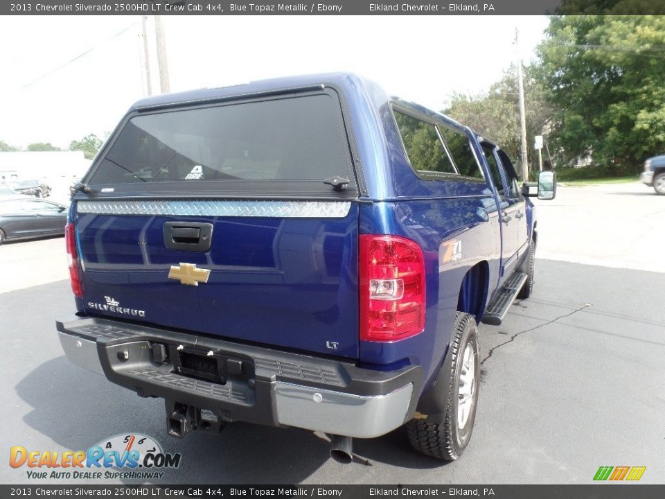 2013 Chevrolet Silverado 2500HD LT Crew Cab 4x4 Blue Topaz Metallic / Ebony Photo #8