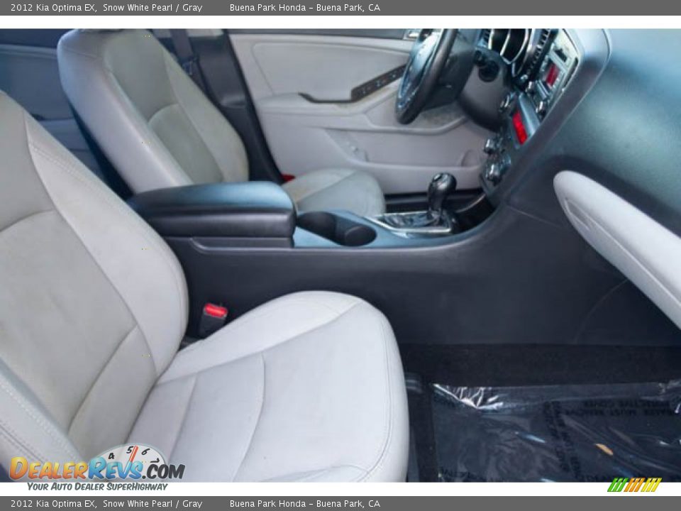 2012 Kia Optima EX Snow White Pearl / Gray Photo #21