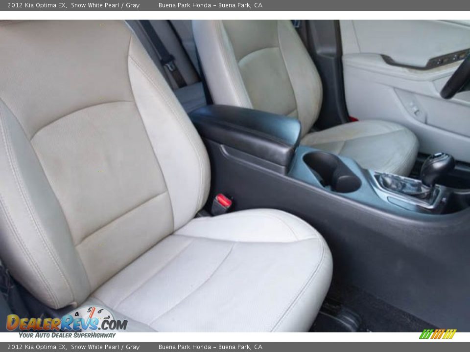2012 Kia Optima EX Snow White Pearl / Gray Photo #22