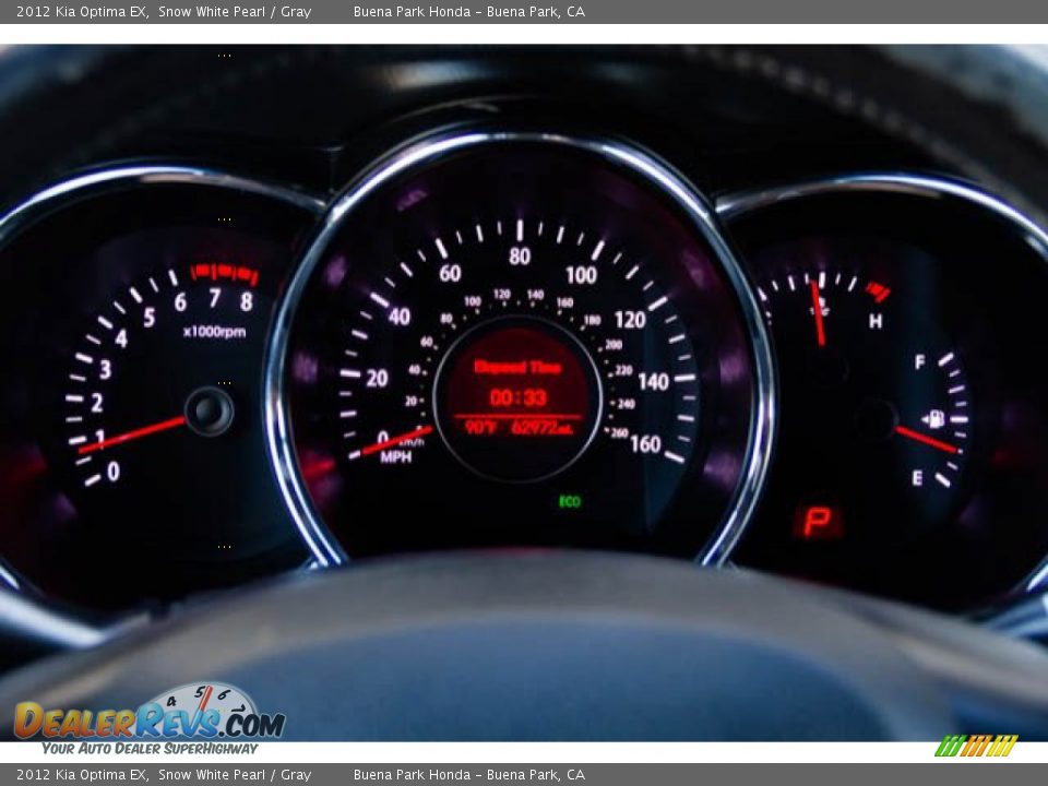 2012 Kia Optima EX Snow White Pearl / Gray Photo #23