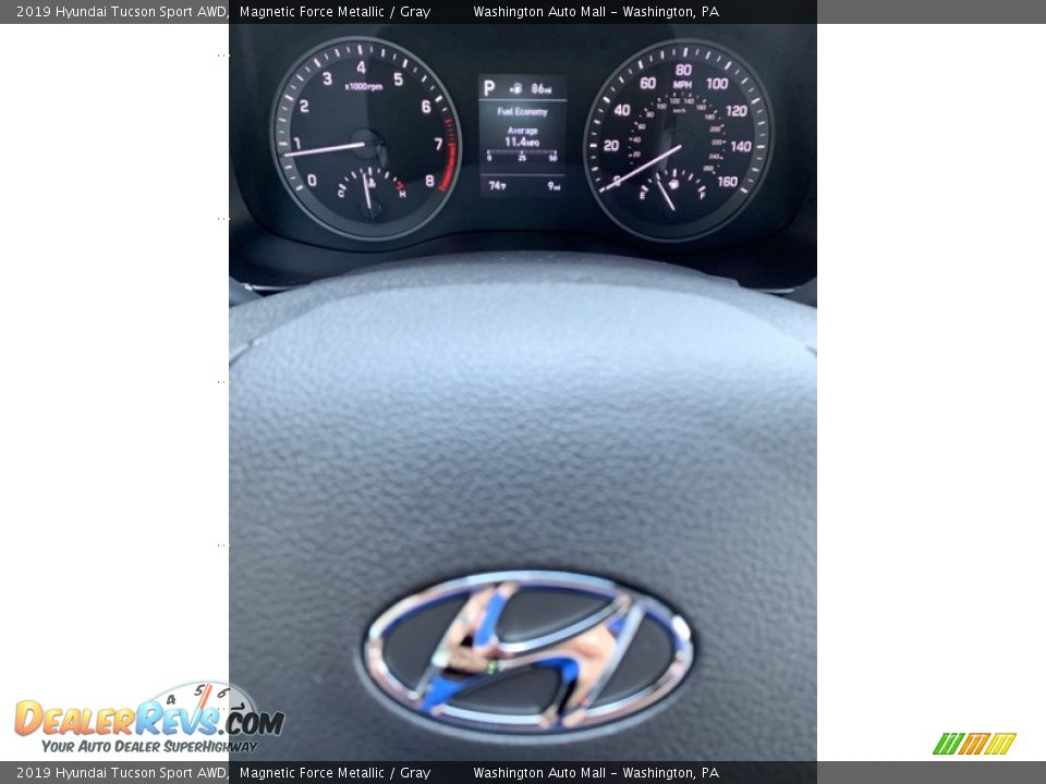 2019 Hyundai Tucson Sport AWD Magnetic Force Metallic / Gray Photo #32