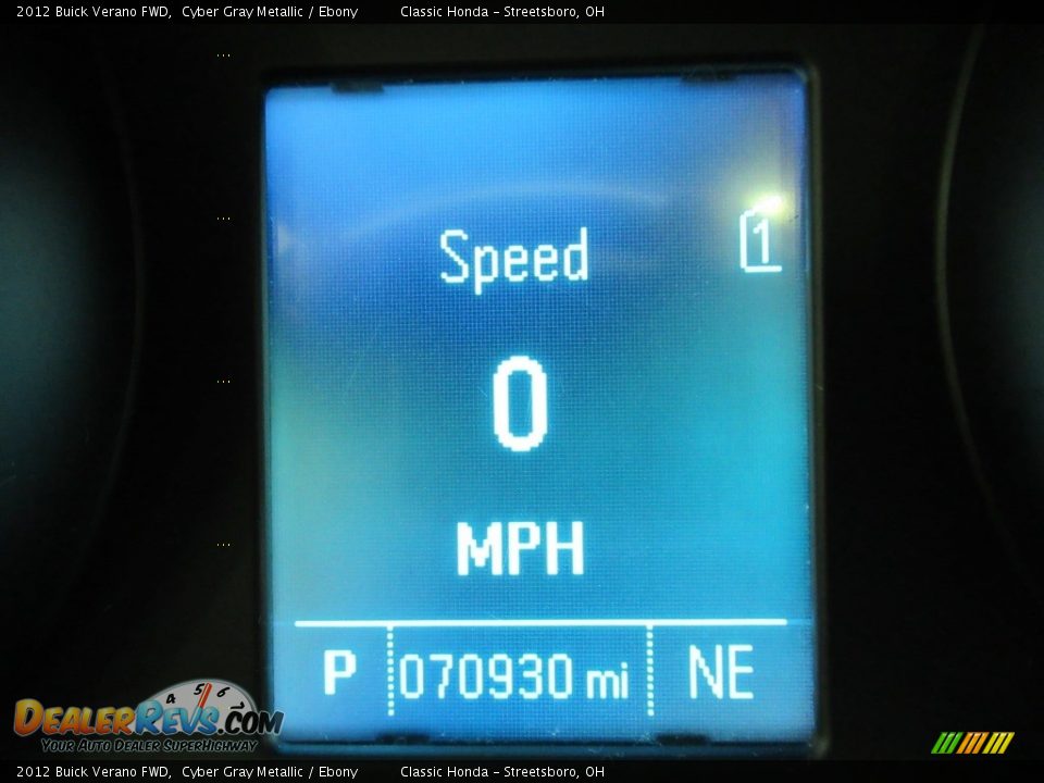 2012 Buick Verano FWD Cyber Gray Metallic / Ebony Photo #31