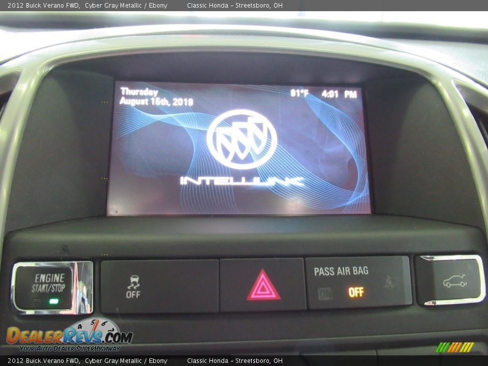 2012 Buick Verano FWD Cyber Gray Metallic / Ebony Photo #34