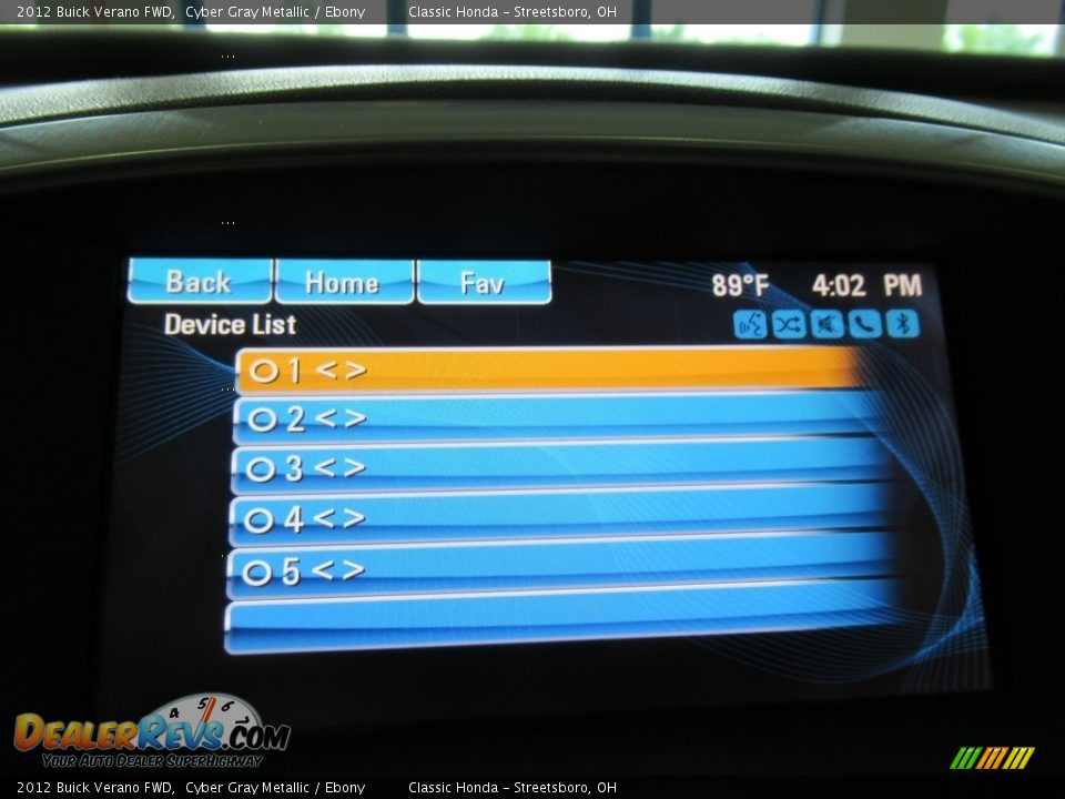 2012 Buick Verano FWD Cyber Gray Metallic / Ebony Photo #36