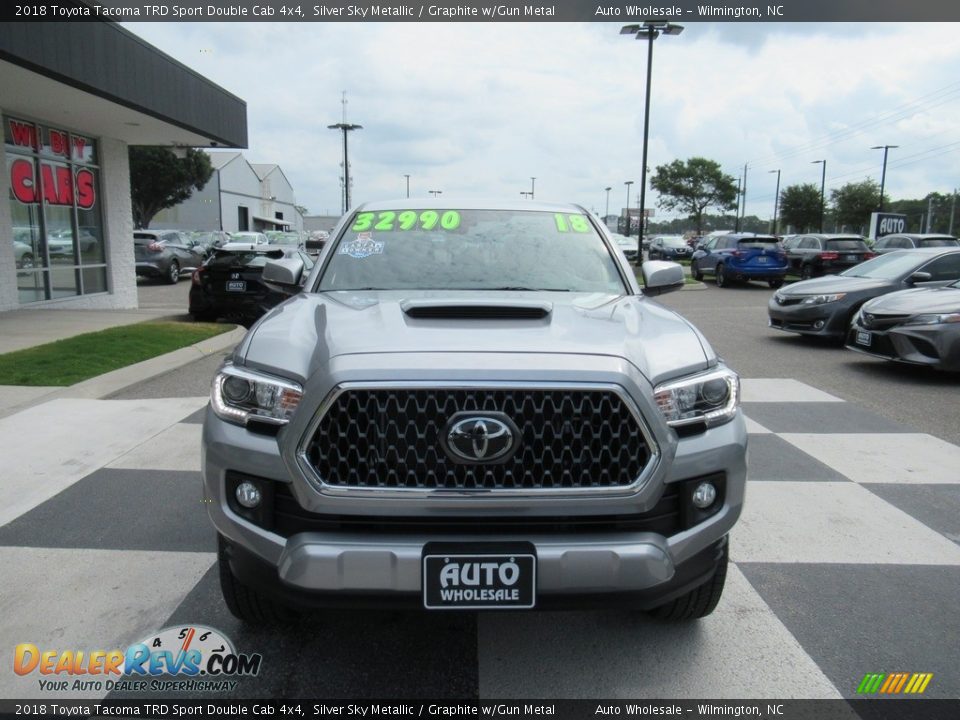 2018 Toyota Tacoma TRD Sport Double Cab 4x4 Silver Sky Metallic / Graphite w/Gun Metal Photo #2