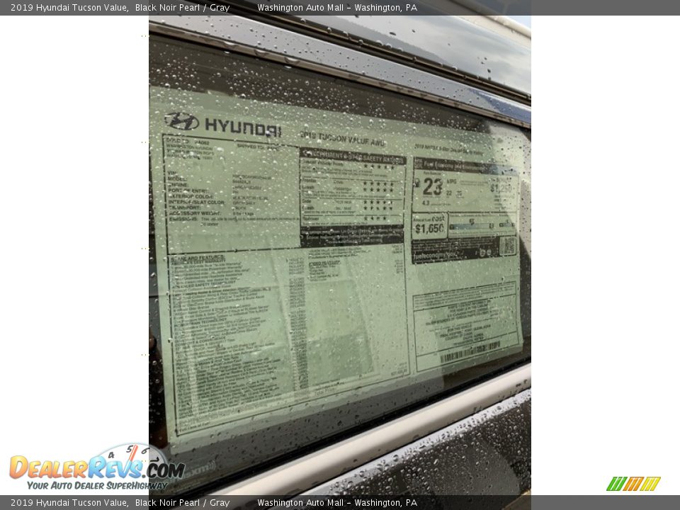 2019 Hyundai Tucson Value Black Noir Pearl / Gray Photo #16